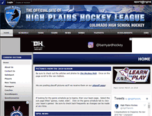 Tablet Screenshot of highplainshockey.com